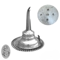 Scottish Silver Wine Funnel and Stand 1826